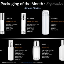 ChangShins airless packaging series is compatible with high viscosity cosmetic products